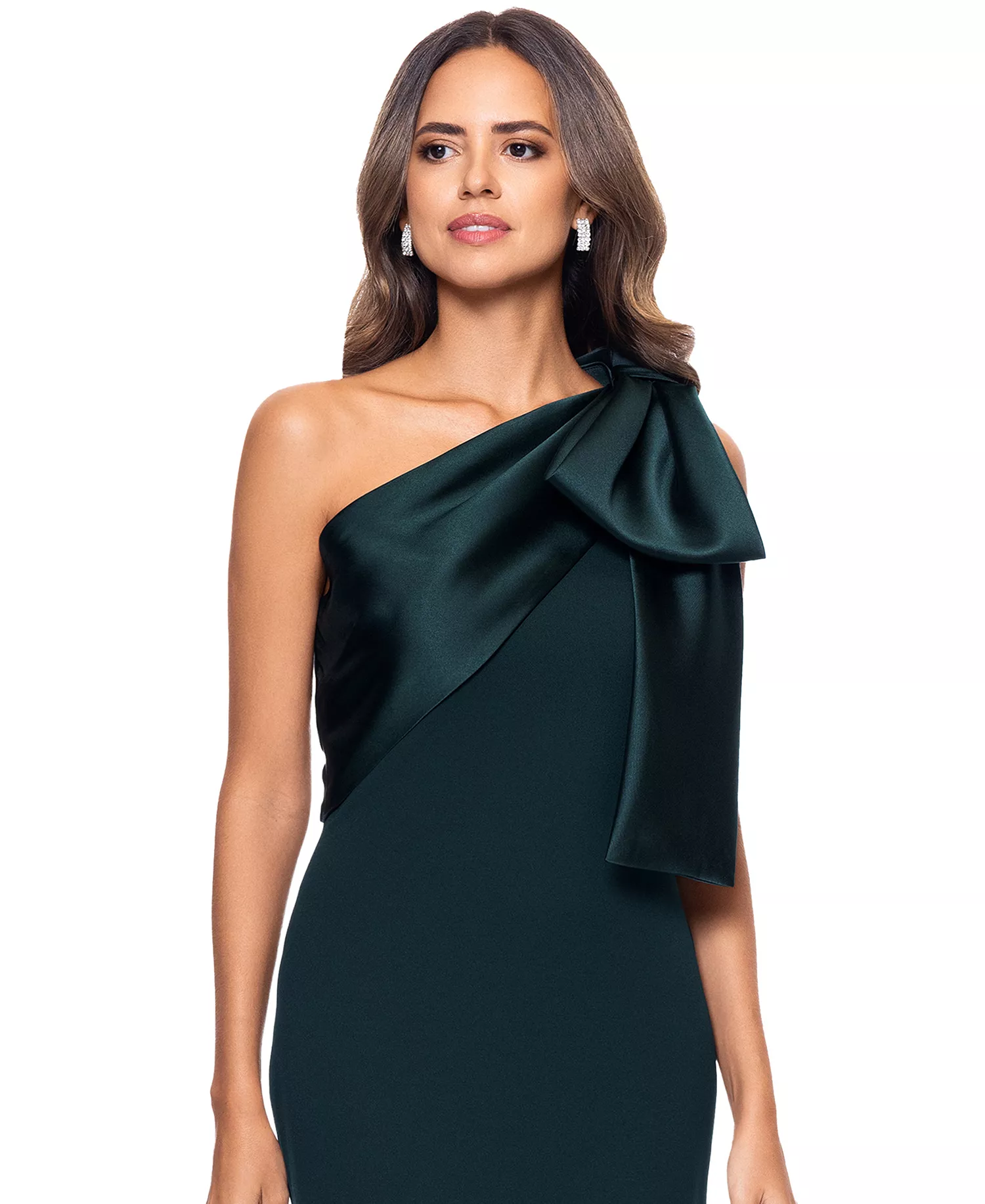 Refined One-Shoulder Event Gown - View 3